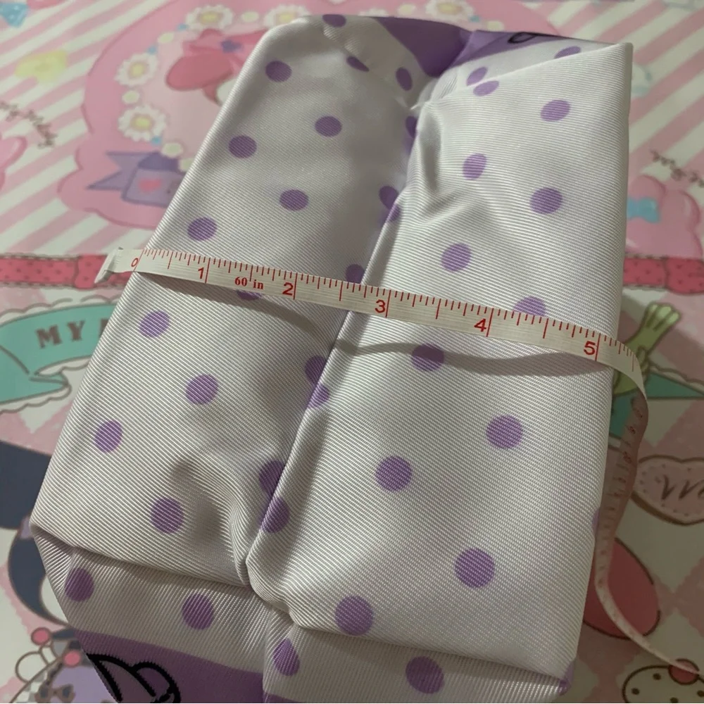 Kuromi Purple Lightweight Zip Bag with Wrist Strap